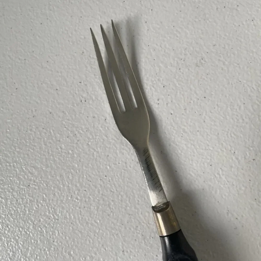 Granny's Fork by Imperial Stainless Steel Black USA Made 3 Tines 7.5' Utensil